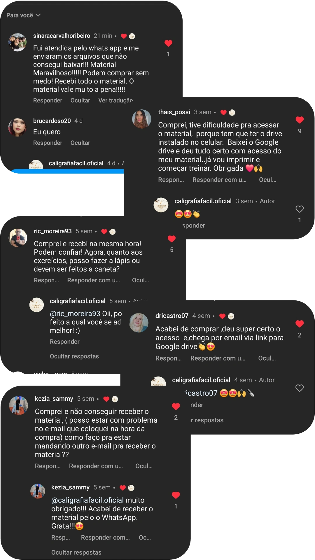 Depoimento 2 - Evolução de Caligrafia